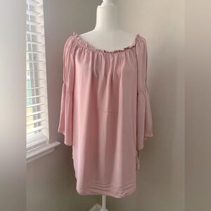 Forever 21 Elegant Pink Off-Shoulder Women's Top